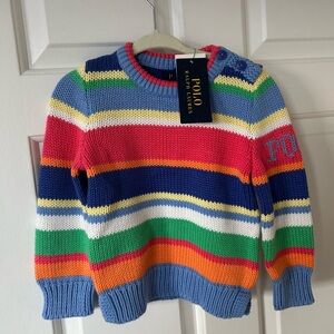 Polo by Ralph Lauren 2T Striped Sweater - Multicolor 100% cotton